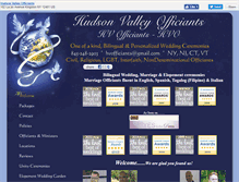 Tablet Screenshot of hudsonvalleyofficiants.com